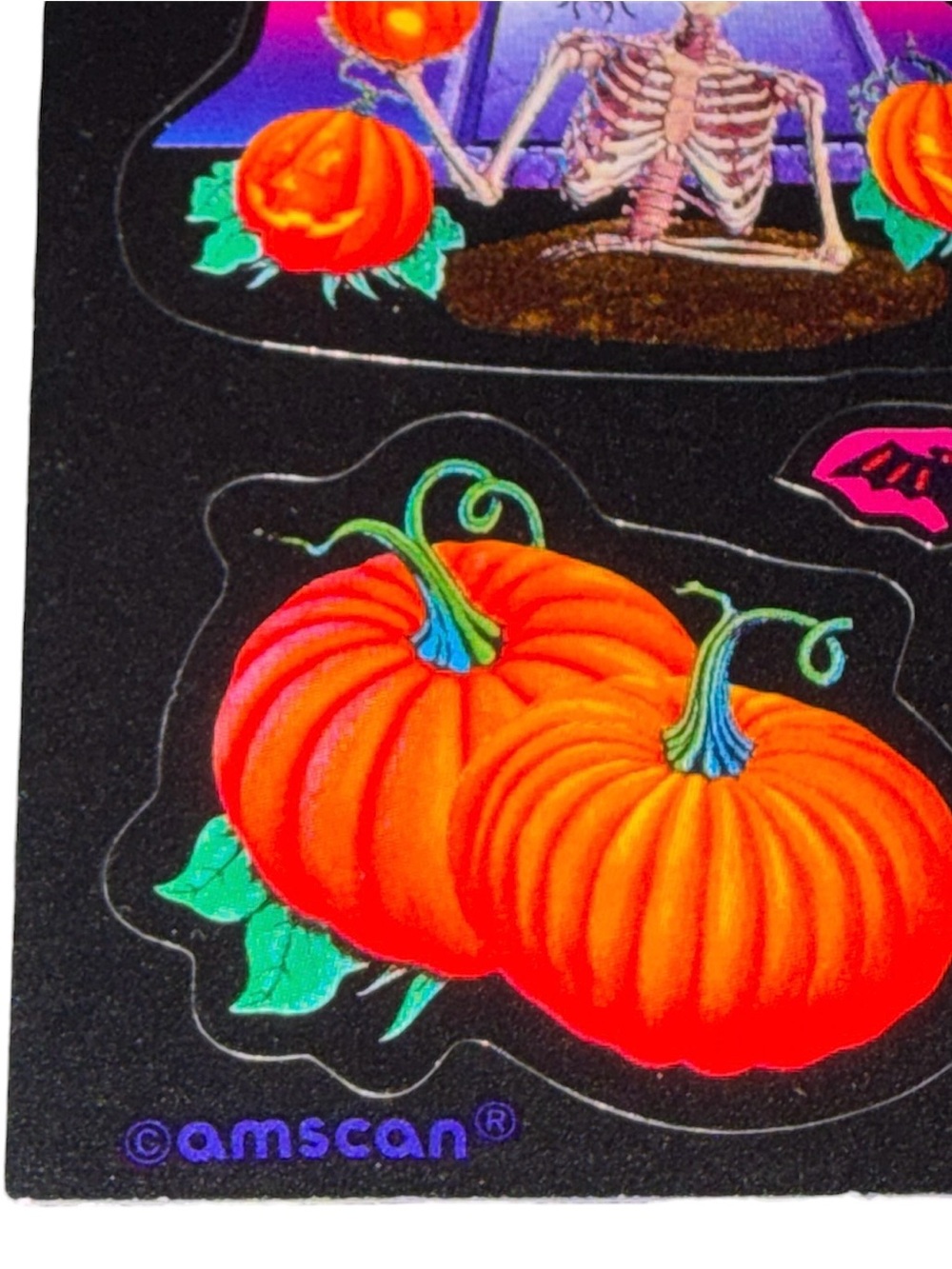 Vtg 1990s Eye Catching Bright Halloween Themed Full Sticker Sheet - Picture 5 of 7